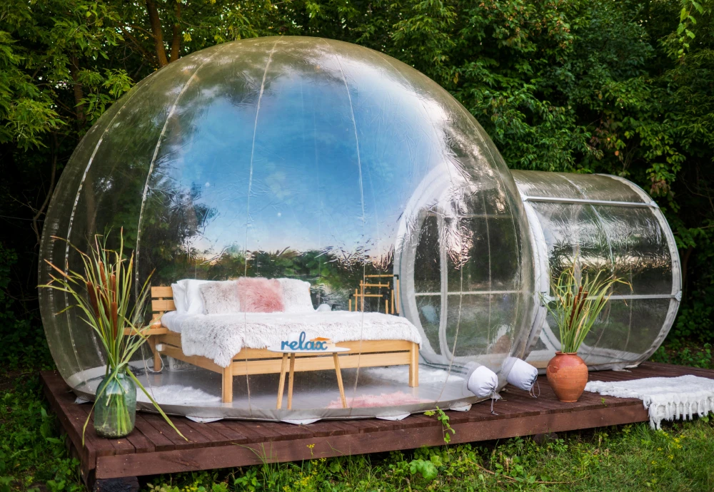 outdoor clear bubble tent